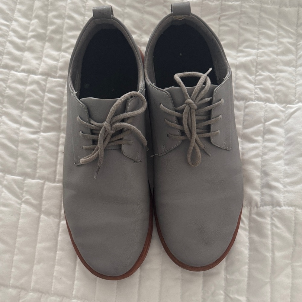 Men's Ponto Gray Leather Shoes